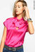 Stretch satin blouse