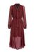 Red animal pattern jacquard dress
