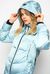 Long duvet coat in technical satin