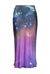 Skirt with nebula print
