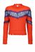 Pullover in maglia di cotone con pizzo
