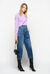 Culotte-style vintage denim jeans