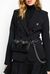 Blazer with mirrored buttons