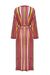 Maxi cardigan in jersey rachel di viscosa a righe multicolor