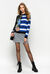 Patterned Milano stitch mini skirt