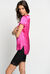 Stretch satin T-shirt