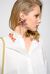 Poplin shirt with jewel collar