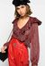 Red animal pattern bodysuit