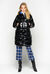 Glossy quilted coat