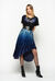 Skirt with sequins and pleating