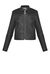 Giacca biker in ecopelle con frange
