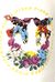 Felpa cropped in cotone con stampa Love Birds