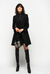 Cappotto con bottone gioiello