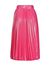 Pleated skirt in laminated georgette