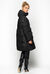 Long technical quilted coat