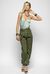 Pantaloni stile cargo in cotone
