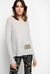 Pullover with metallic stripe