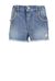 Shorts in soft denim con strass