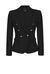 Blazer with mirrored buttons