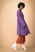 Cappotto con cintura in panno double
