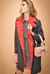 Cappotto in panno con revers in ecopelliccia