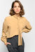 Blouse with sash collar