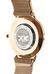 Orologio con maglia metallica a coste gold