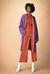 Cappotto con cintura in panno double