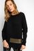 Pullover with metallic stripe
