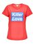 T-shirt lettering in jersey di cotone