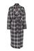 Maxi cappotto tartan con cintura