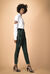 Pantaloni in crêpe con bande velour