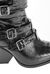Western style ankle boots with buckles
