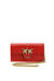 Leather wallet with shoulder strap