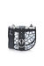 Round Love Bag Mirror in leather