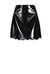 Minigonna effetto vernice stretch con pizzo
