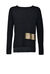 Pullover with metallic stripe