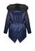 Parka in raso tecnico con ricami