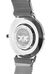 Orologio con maglia metallica a coste silver