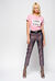 Pantaloni in twill di viscosa e lurex