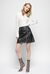 Minigonna in similpelle con zip