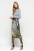 Cardigan with metallic stripe