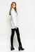 Camicia lunga in popeline stretch