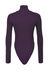 Body a costina in crepe e pizzo