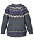 Maglia jacquard con frange tricot