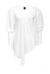 Blusa in crêpe de chine di seta asimmetrica