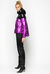 Laminated quilted coat