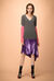 Maglia a V punto pannocchia con cut-out