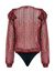Red animal pattern bodysuit