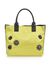 Satin backpack with jewel appliqués